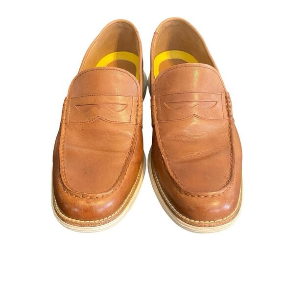 Men's Cole Haan Grand.os Tan Penny Loafer Size 10.5M - Picture 3 of 9
